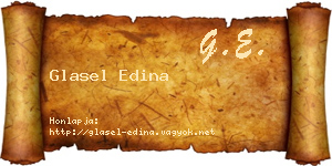 Glasel Edina névjegykártya